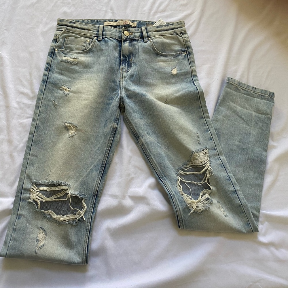 BOGO Zara premium denim boyfriend jeans size 02/34